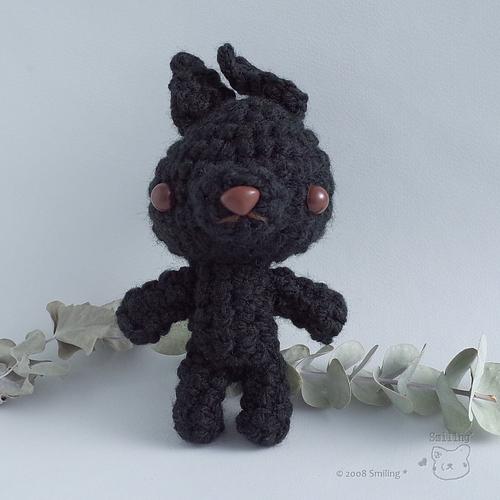 バブーシュカの黒猫さんのあみぐるみ あみぐるみ・黒猫さん ♡ by Smiling * | JAPAN HANDMADE Auction