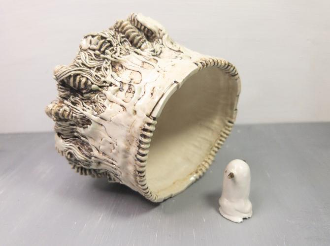 林田ドロロウ 植木鉢 布かぶり 林田ドロロウ 植木鉢 布かぶり