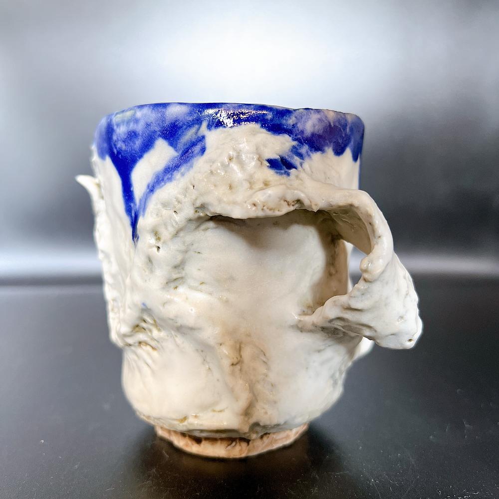 白うねりの湯呑み 妖怪陶器 by ガラダ堂 | JAPAN HANDMADE Auction