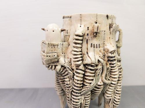 林田ドロロウ 植木鉢 布かぶり 林田ドロロウ