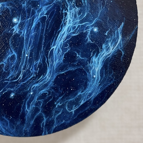 癒やしのヒーリング絵画＊夢色　銀河鉄道　虹色　夜空　リラクゼーション 癒やしのヒーリング絵画＊夢色 銀河鉄道 虹色 夜空