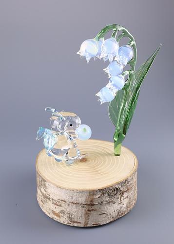 プチドラゴンとすずらん by glass工房ココロイロ | JAPAN HANDMADE Auction