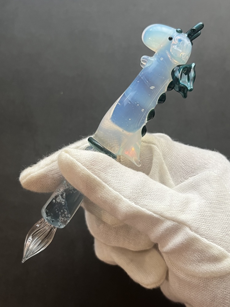Paraglass ココロイロ コラボガラスペン 色華硝子×glass工房ココロイロ コラボ ぽってりみょーんなプチドラゴン