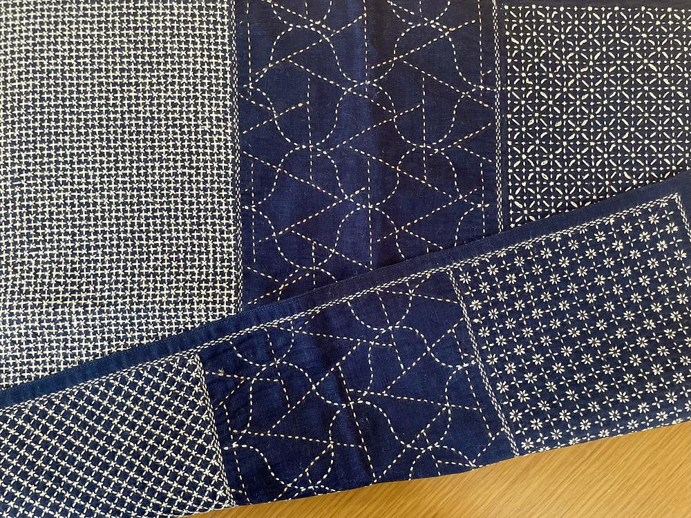 刺し子の風呂敷 総刺し子の風呂敷（フルオーダー） by mamekoneedlework | JAPAN