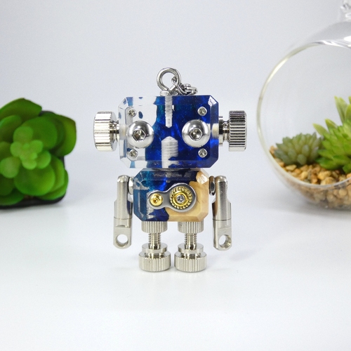 m.a.wood×mito craft】ロボットキーホルダー mic grande ウッド