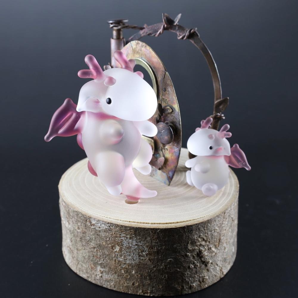 プチドラゴンの戸締り by glass工房ココロイロ | JAPAN HANDMADE Auction